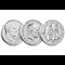 Prince Philip BU £5 Set All Coins Reverse