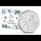2021 UK The Snowman BU 50p Christmas Card Front with Reverse of Coin