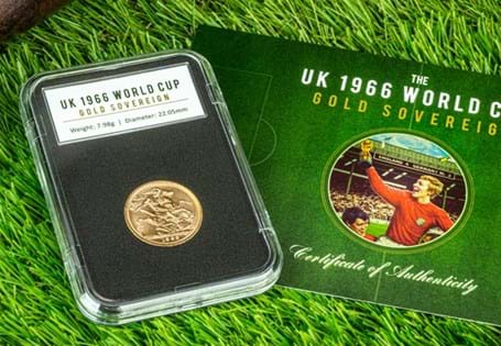 This 1966 Gold Sovereign marks the year that England won the World Cup