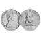 QEII 1969 50P Coin Obverse Reverse