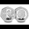 UK New Coinage Silver Set 20P