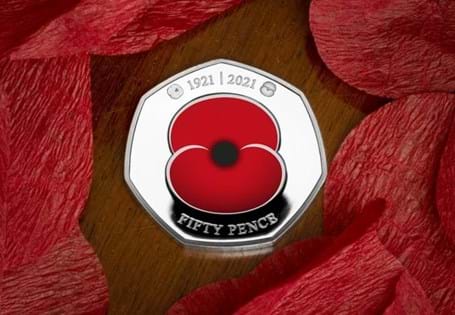Your RBL Centenary Poppy Silver Proof 50p set features the modern day Poppy and has been struck from .925 Silver with selective colour printing. Mark 100 years of the Royal British Legion.