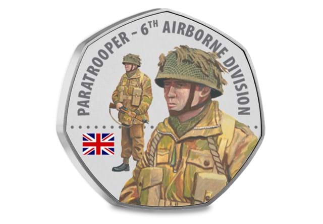 D Day Forces Heptagonal Medal Paratrooper 6Th Airborne Rev