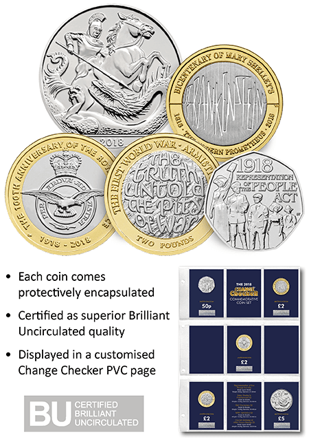 2018 Change Checker Commemorative Coin Set Landing Page Desktop