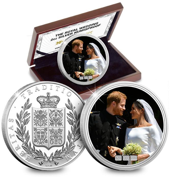 Numis Proof -Harry -and -Meghan -Royal -Wedding -2018-2oz -Silver -Commemorative -Landing -Page -Image -Mobile2