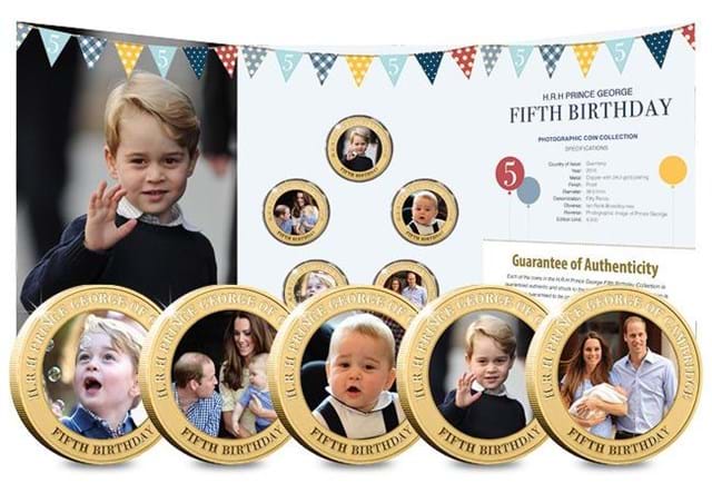 Dn Prince George Fifth Birthday Guernsey Gold Plated Five Coin Set Product Pages9