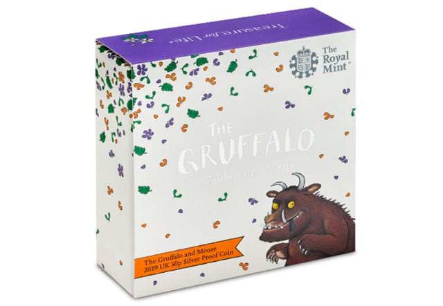 The Gruffalo & Mouse Silver 50p in Box