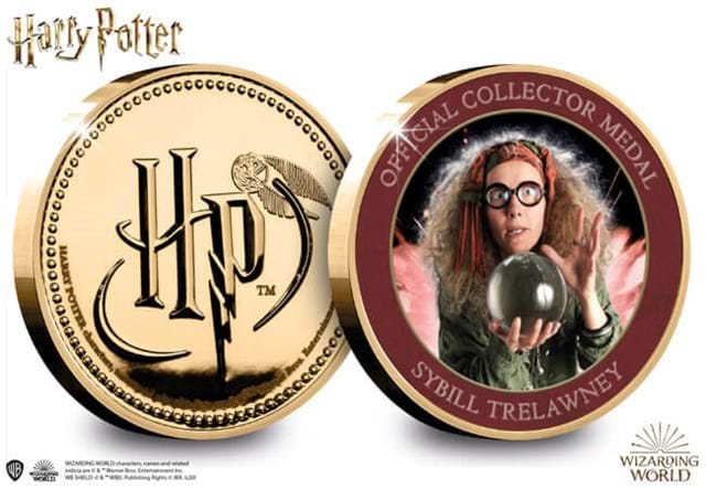 The Official Professor Trelawney Medal Obverse and Reverse