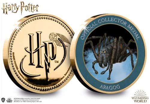 The Official Aragog Medal Obverse and Reverse