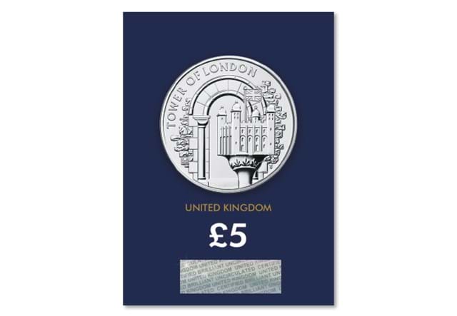 Tower of London The White Tower BU 5 pound reverse in Change Checker packaging