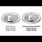UK 2020 The Royal Mint Silver-Proof Piedfort 5 Pound comparison