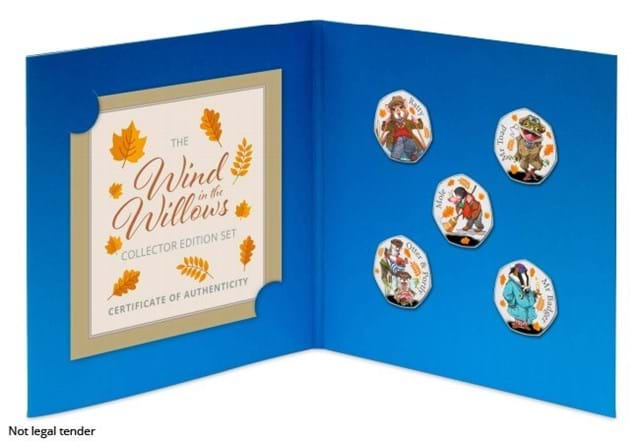 Wind in the Willows Commemorative Set Pack Inside