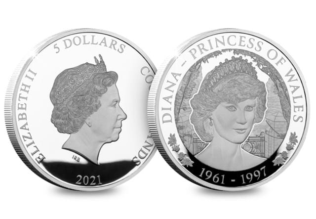Princess Diana 60th Anniversary Silver $5 Obverse and Reverse