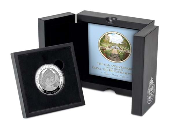 Princess Diana 60th Anniversary Silver $5 in Box