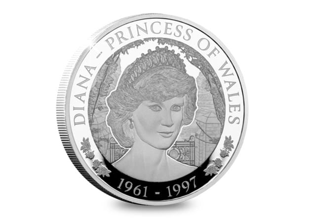 Princess Diana 60th Anniversary Silver $5 Reverse