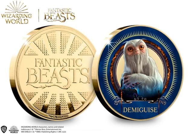 Fantastic Beasts Demiguise Commemorative Obverse and Reverse