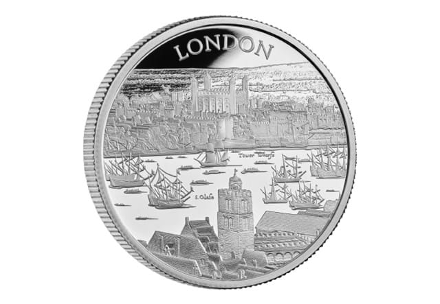 UK 2022 City Views London 1oz Silver Proof Coin Reverse