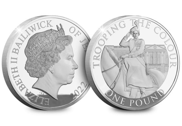 PB 2022 Trooping The Colour Silver £1 OBV REV