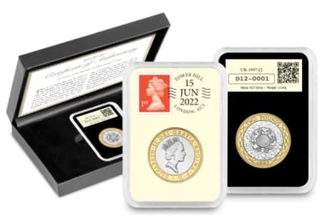 Your DateStamp issue celebrates the 25th anniversary of the bi-metallic £2 coin. Featuring an original 1997 £2, postmarked on the actual anniversary - 15th June 2022. EL: 150.