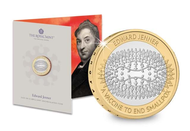 The Edward Jenner £2 Coin Range BU Reverse With Packaging