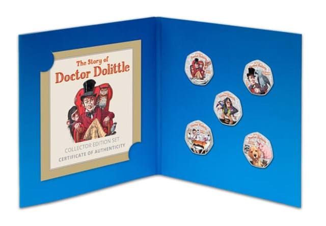 Dr Dolittle Heptagonal Medal Set Packaging