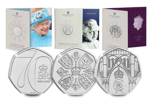 Royal Bundle 50P All Coins Obverse Reverse Packaging