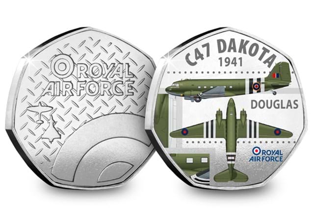 PB RAF WW2 Heptagonal Medal Dakota
