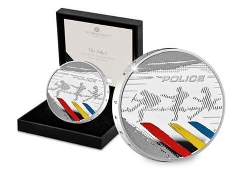 The Police 1Oz Silver Coin Reverse With Display Box