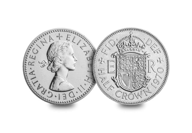 1970 Coin Set (Proof002) Half Crown Obv Rev