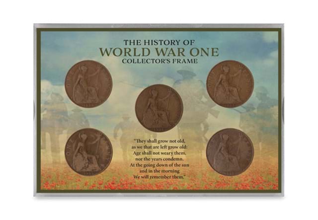Coins Of WW1 In Lens Frame