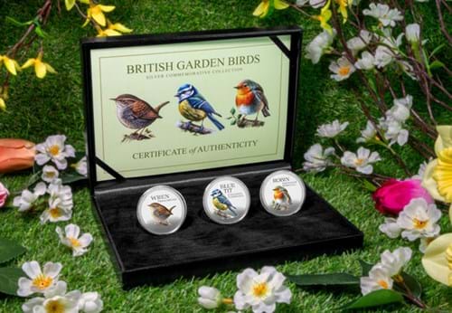 British Garden Birds Silver Set Lifestyle 01