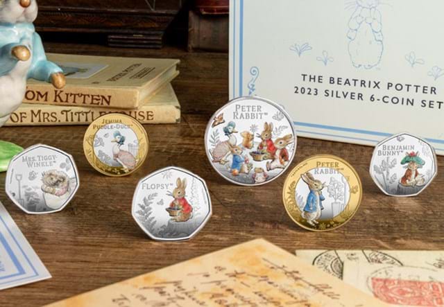 Beatrix Potter 2023 Silver 6 Coin Set Lifestyle 04