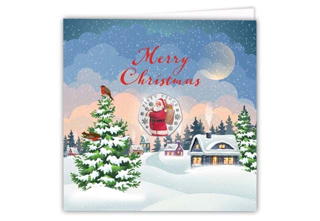 The Father Christmas BU Colour 50P In Christmas Card 01