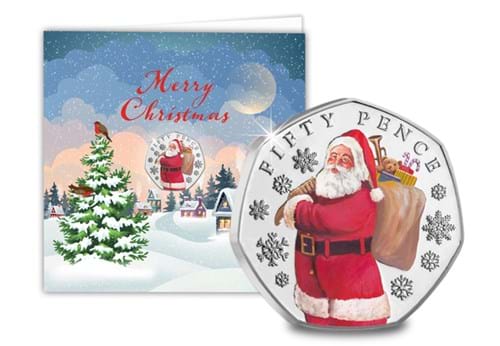 The Father Christmas BU Colour 50P In Christmas Card 02