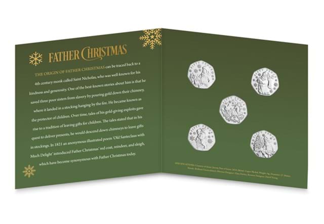 The Father Christmas BU 50P Collection Pack Open