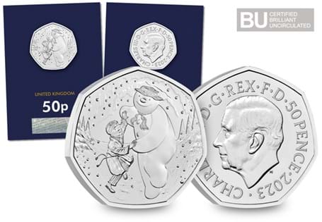 The Royal Mint have issued a 50p celebrating The Snowman™. This coin is finished in Brilliant Uncirculated quality. Protectively encapsulated in official Change Checker packaging