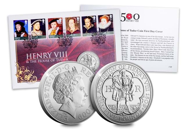 Henry VIII And The House Of Tudor Coin Cover Whole Product
