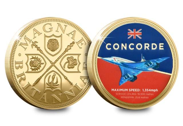 Concorde First Flight Cover Medal Obv Rev