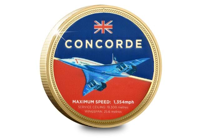 Concorde First Flight Cover Medal Rev