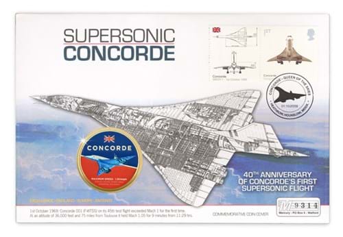 Concorde First Flight Cover Medal Cover