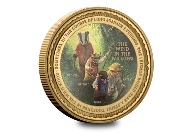 The Wind In The Willows 100Mm Medal Rev