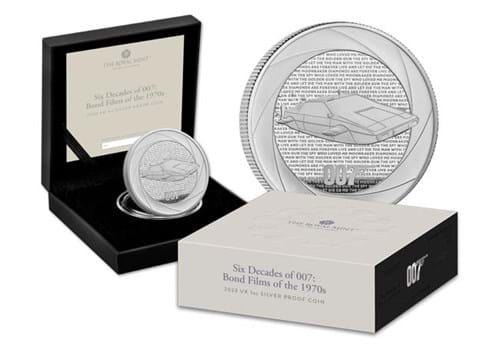 Bond Coin 2 Silver Box And Coin
