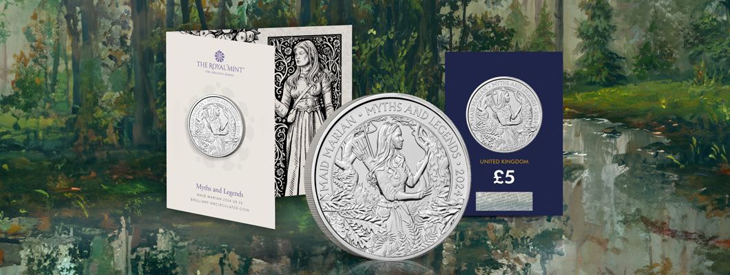 The UK 2024 Maid Marian £5 Coin Range