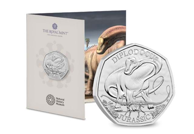 855L UK 2024 Diplodocus BU 50P Pack With Coin In Front Whole Product