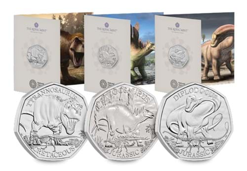 934J UK Dinosaur BU Set Packs With Coins In Front (DY) 1