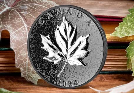 This Silver Maple Leaf has been issued by the Royal Canadian Mint in 2024 and has been struck by 5oz of pure Silver
