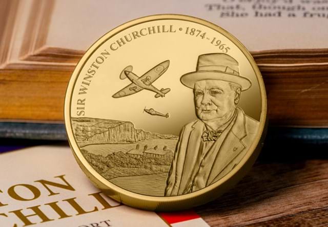 The Winston Churchill Gold Plated Piedfort Lifestyle 04