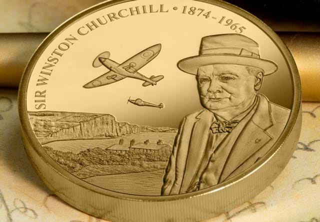 The Winston Churchill Gold Plated Piedfort Lifestyle 05