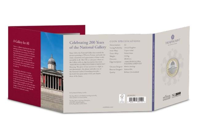 932N UK 2024 National Gallery BU £2 Pack From The Back