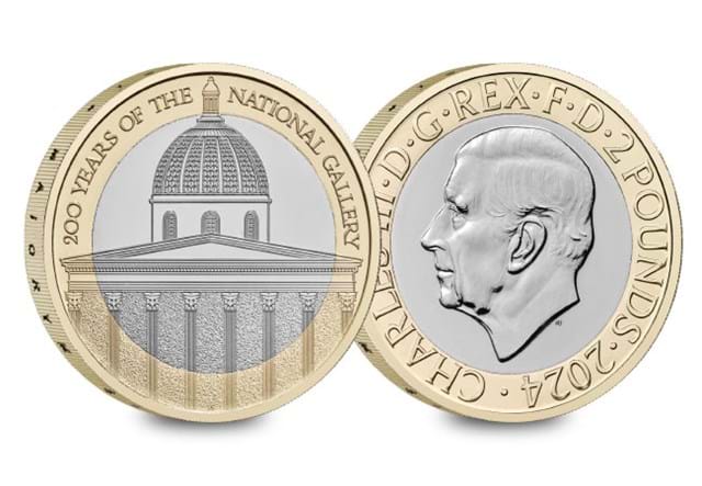 932N UK 2024 National Gallery BU Pack £2 Coin Obverse Reverse